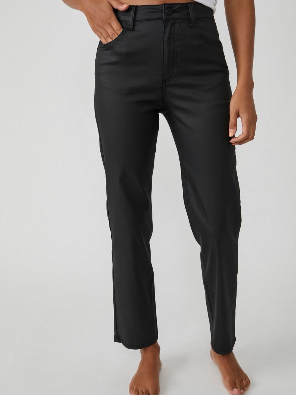 Free People The Pacifica High Rise Slim Straight Leg